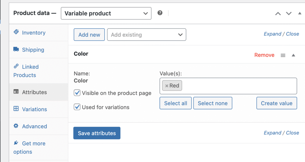 Simple Variation Swatches for WooCommerce
